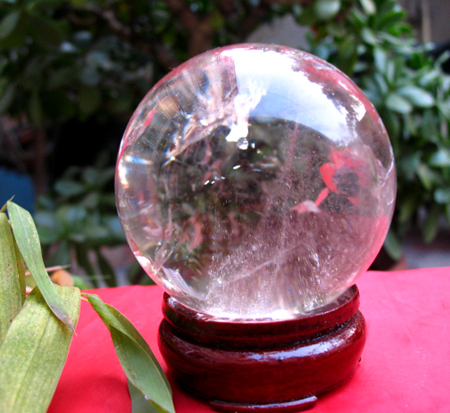 Big NATURAL transparent QUARTZ CRYSTAL SPHERE BALL Healing  